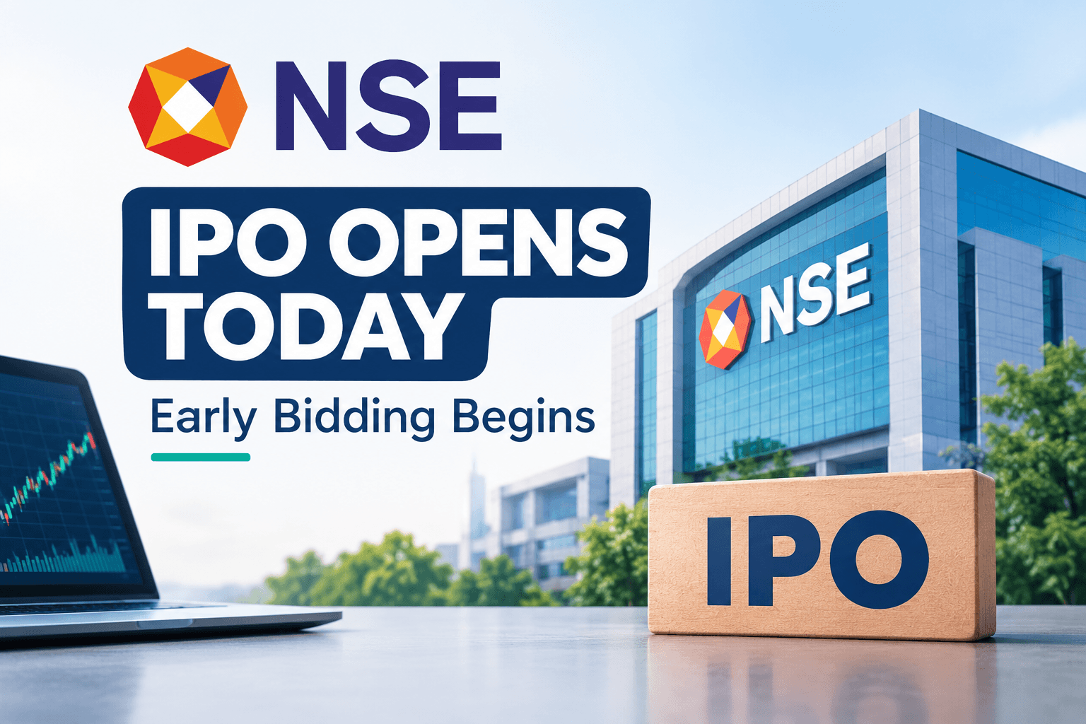 NSE IPO Launches Today: Bidding Opens for ₹22,569 Crore Offering. – IPO GMP News